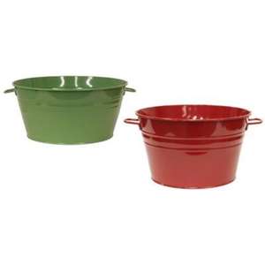 Set de jardinière galvanisée au design ancien avec forme et taille personnalisées avec finition antique à obtenir de rana overseas inc - Product Image 3