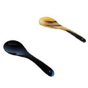 Cuchara de Postre de Cuerno Natural Pulido, Estilo Animal, Decoración para el Hogar, Cubertería, Cuchara para Servir en la Mesa - Product Image 1