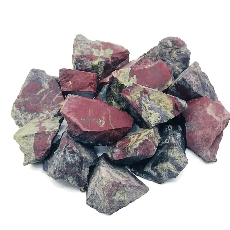 Wholesale Natural Dragon Blood Jasper Healing Stones Dragon Blood Jasper Rough Healing Stone Raw Dragon Blood Jasper Bulk