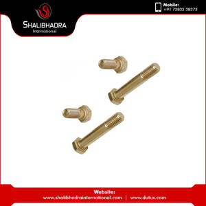Indian Manufacturer's Nickel-Plated Brass <b>Fasteners</b> Hex Bolt to DIN Standard Specification - Product Image 2