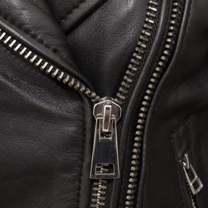 Women's Fully Lined Zip Front Leather <b>Jacket</b> Breathable Satin <b>Racer</b> Style Streetwear with Elegant Look - Product Image 6