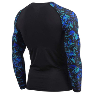 Unique <b>Design</b> Rash Guard <b>Custom</b> Logo <b>Compression</b> <b>Shirt</b> for Adults High Quality Nylon Fabric Fashionable <b>Custom</b> Made Rash Guard - Product Image 3