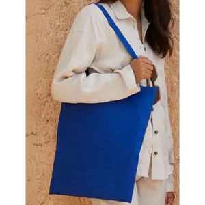 Sac fourre-tout en coton biologique de qualité supérieure, sac de courses durable, sac fourre-tout en coton de qualité supérieure pour la promotion - Product Image 3