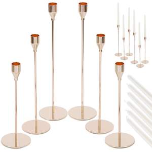 Bougeoir moderne en métal de haute qualité, fait à la main, écologique, design admirable, pour la maison, anniversaire, Pâques - Product Image 1