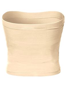 เสื้อครอปท็อปแบบสายเดี่ยว ผ้าเนื้อดี ยืดหยุ่น ไม่มีสายหลัง สีพื้นเรียบๆ สำหรับผู้หญิง - Product Image 2