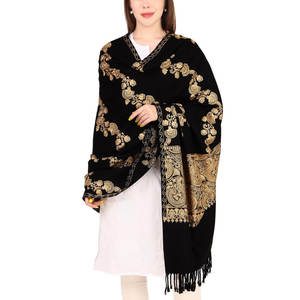 Chal de lana sólido largo cálido de invierno musulmán para mujer de nuevo estilo de los mejores fabricantes de 2023, moda de alta calidad de Color personalizado a la venta - Product Image 6