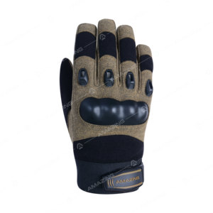 Guantes tácticos de protección para deportes al aire libre con logotipo personalizado, cuero duradero, diseño de nudillos duros, caza, entrenamiento, tiro, Lucha, escalada - Product Image 2