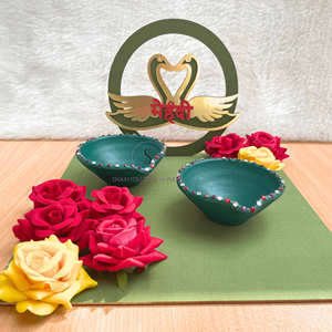 Plateau en laiton fait main pour le Mehndi, thali décoratif traditionnel pour mariage, plateau Mehndi au design personnalisé pour la cérémonie du Mehndi, décoration de mariage - Product Image 6