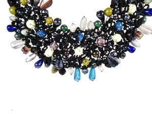 Joyería Bohemia más vendida hecha a mano perlas de imitación cuentas de cristal gargantilla corta collar colorido aniversario personalizado para niños - Product Image 4