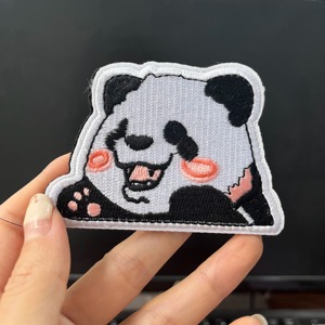 แผ่นป้ายปักลายการ์ตูนรูปแพนด้าน่ารักสติกเกอร์ปักกระเป๋าดีไซน์ใหม่ - Product Image 2