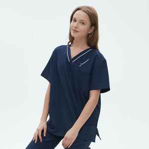 Uniformes Médicos de Spandex de Alta Calidad para Mujer, con Logotipo Personalizado, Uniformes de Hospital, Conjuntos de Uniformes Médicos Elegantes - Venta al por Mayor - Product Image 6