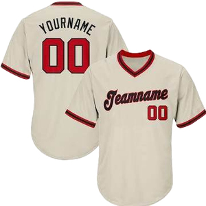 New Arrival Mens Sportswear Baseball Jersey Short Sleeves V Neck Style Oem Service Best Quality Custom Logo Baseball Jersey - Product Image 1