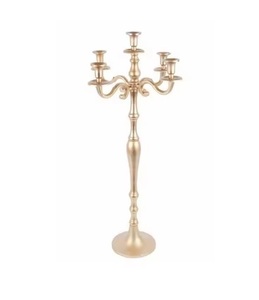 Tall Wedding <b>Gold</b> <b>Candelabra</b> Beautiful Centerpiece for Wedding Decoration - Product Image 4