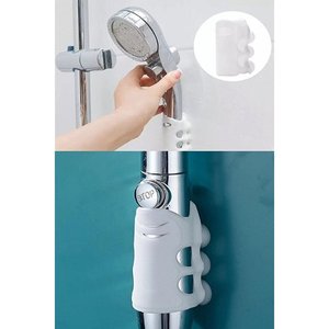 Support de pommeau de douche à ventouse en silicone - Accessoire de salle de bain - Product Image 3
