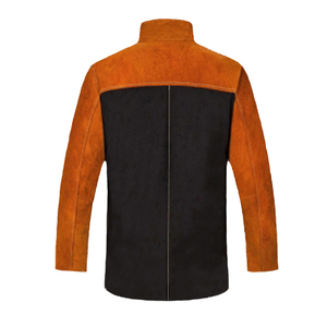 Professional Genuine Leather Welding <b>Jacket</b> for Unisex Durable Heat Shield Safety Clothing ANSI/CE Certified Flame-Retardant for - Product Image 2