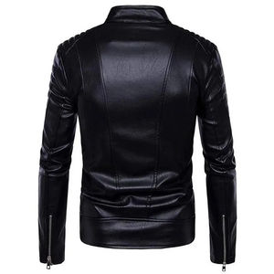 Chaqueta transpirable de cuero pesado de motorista clásico 2024, chaqueta de cuero Original para hombre, chaqueta de motocicleta con etiqueta privada personalizada - Product Image 5