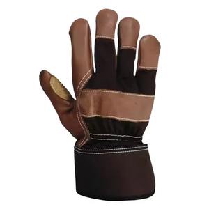 Guantes de alta visibilidad Guantes de aparejo ergonómicos de cuero dividido de vaca para una visibilidad mejorada en guantes de trabajo con poca luz - Product Image 3