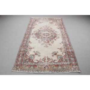 พรมวินเทจ ขนาด 4.3x7.9 ฟุต พรมขนสัตว์สีแดงสไตล์โอเรียนทัลแบบตุรกี - Product Image 1