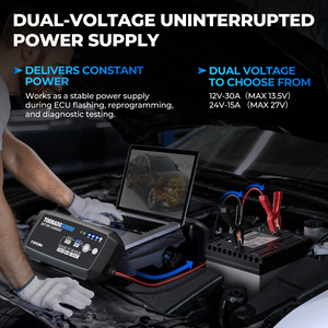 TOPDONT30A産業用カーバッテリー充電器6V12V 12V/24V自動ジェル30 Amカーバッテリー修理および充電器 - Product Image 4