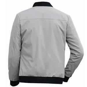 Chaqueta Bomber personalizada Chaqueta impermeable para hombre Cortavientos 100% Poliéster Tallas grandes Chaquetas Bomber para hombre - Product Image 4