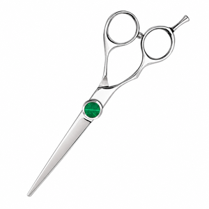 Professional Barber <b>Scissors</b> Stainless Steel Straight Blade <b>Cuticle</b> <b>Scissors</b> Removable Handle Right-Handed Durable Steel Handle - Product Image 2