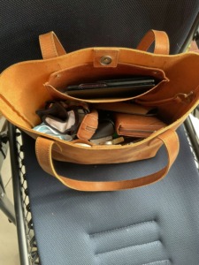 Sac à main en cuir pleine fleur durable grande capacité vintage fait à la main pour femmes - Product Image 3