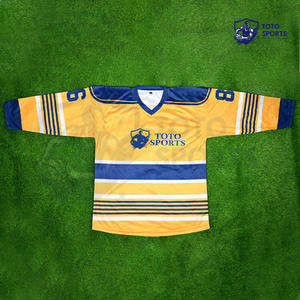 Maillot de hockey sur glace respirant, nouvelle arrivée, haute qualité, fournisseur professionnel de premier plan, performance professionnelle, logo personnalisé, vêtements de sport - Product Image 1