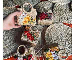 Sac de jacinthe d'eau à la mode pour les tenues d'été avec sac de jacinthe d'eau à texture naturelle disponible en lots de gros - Product Image 4