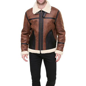 Veste en cuir pour hommes, veste en cuir pour hommes, nouveau style à la mode, service OEM ODM disponible, veste en cuir pour homme - Product Image 5