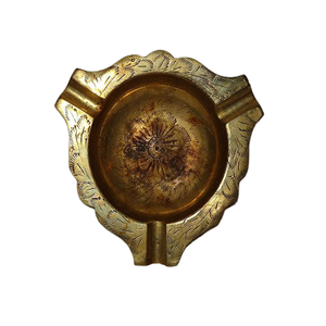 ที่เขี่ยบุหรี่ทองเหลืองพร้อมที่เขี่ยบุหรี่ขนาดเล็ก - Product Image 3