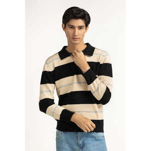 เสื้อสเวตเตอร์ไหมพรมผู้ชายทรงปกติ รุ่น MN-SWT-WS25-069 พร้อมฮู้ด สำหรับฤดูใบไม้ร่วงและฤดูใบไม้ผลิ พิมพ์ลายโลโก้ตามสั่ง - Product Image 5