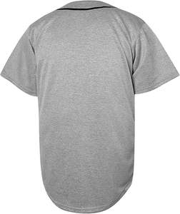 Maillots de baseball boutonnés personnalisables pour adultes Design unique Respirant Caractéristique Fabriqué en usine Vêtements décontractés Maillot de baseball - Product Image 3