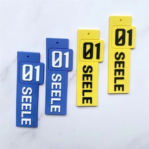 Patchs en caoutchouc PVC thermopressés Étiquettes en silicone avec logo 3D personnalisé pour chapeaux et vêtements en tissu doux - Product Image 1