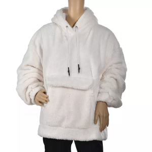 Custom Fleece Sherpa <b>Fur</b> Lined <b>Hoodie</b> Embroidery Warm Fluffy <b>Hoodie</b> Women Hooded Sweatshirt Winter Heavy <b>Hoodie</b> - Product Image 6