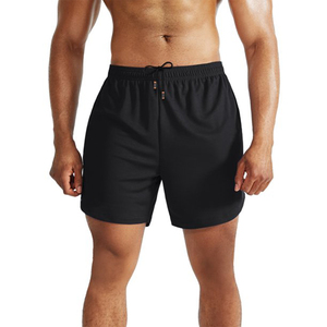 Venta al por mayor personalizado Split Side sólido gimnasio correr 2024 personalizado hombres pantalones cortos nuevo estilo nuevos hombres gimnasio pantalones cortos - Product Image 3
