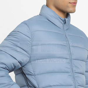 Mens Puffer Jacket With Quilted Design And Zipper Closure For Outdoor Winter Wear Lightweight Mens Puffer Jacket - Product Image 2