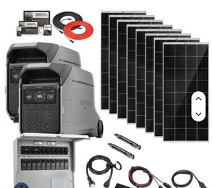 Ratify ECOFLOWSS 8kWh <b>Portable</b> Power Station DELTA Pro 3 with Extra Battery, 120/240V 4000W <b>AC</b> Output - Product Image 2
