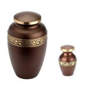 Urna artesanal para cenizas humanas | Recuerdo conmemorativo Premium | Caja de urna de latón para adultos Premium - Product Image 6