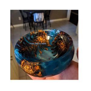 Tazón de fruta redondo con base, tazón de servir natural, ensalada artesanal, mezcla de alimentos, propósito para servir a granel, precio al por mayor de La India - Product Image 6