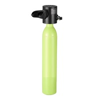 Mini Kegerator, Tanque de CO2 de 0.5L, 0.67kg, Cilindro Portátil de Aleación de Aluminio
