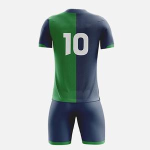 Conjunto de Camisetas y Pantalones Cortos de Fútbol Sublimados Personalizados de Alta Calidad para Hombre, Uniforme de Fútbol de Secado Rápido con Diseños Personalizados - Product Image 3