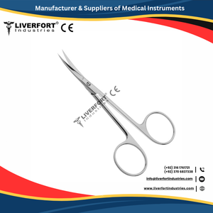 Supercut Iris kéo chất lượng titan thép Đức dụng cụ phẫu thuật CE phê duyệt Đen xử lý chiều dài 4.5 inch kẹp - Product Image 3