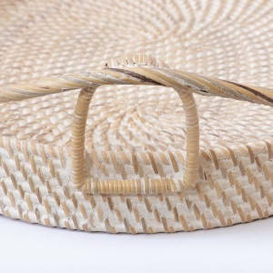 Bandeja Ovalada de Ratán Natural Hecha a Mano de Alta Calidad, Ecológica, Decorativa, Estilo Vintage, Utensilios de Cocina Hechos en Vietnam - Product Image 6