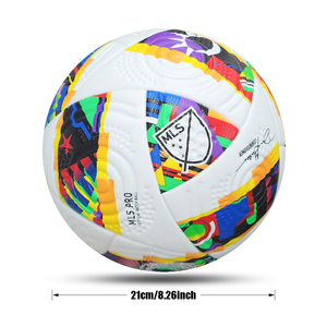 Balón de fútbol de tamaño 5 de alta calidad, fútbol de PU de Unión térmica de fábrica para entrenamiento, producto de alta calidad - Product Image 5
