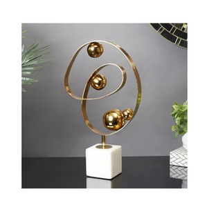 Artículo decorativo de latón, artesanías, anillo circular, artesanías de diseñador para decoración, artículo decorativo elegante hecho a mano - Product Image 6