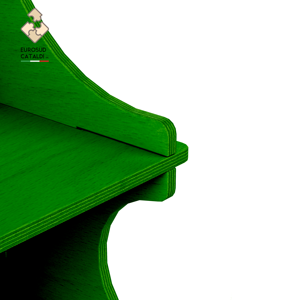 Espositore da banco di qualità verde produzione EUROSUD Made in Italy betulla altezza 70 cm per negozi e supermercati - Product Image 2