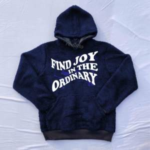 100% Cotton Sherpa Pullover Hoodies for Men Long Sleeves with Embroidered Logo & 3D Pattern Winter Warm Plain Dyed for <b>Boys</b> - Product Image 1