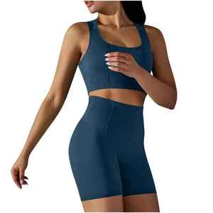 Sujetador de calidad deportivo con logotipo personalizado para mujer, sujetador de tirantes de entrenamiento, sujetador de malla transpirable de talla grande - Product Image 2