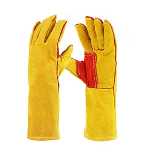 Guantes de soldadura de alto rendimiento Guantes de Cuero 100% de alta calidad para hombres y mujeres para soldadura Tig y conducción - Product Image 1