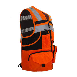 Chaleco reflectante de seguridad de alta visibilidad al por mayor con bolsillo hecho en el mejor material chaleco de seguridad - Product Image 2